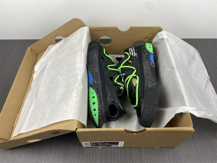 OFW x Nike Blazer Low Black Green DH7863-001