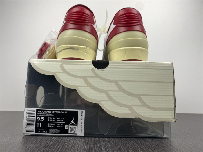 Air Jordan 2 Retro Low SP OFW White Red DJ4375-106
