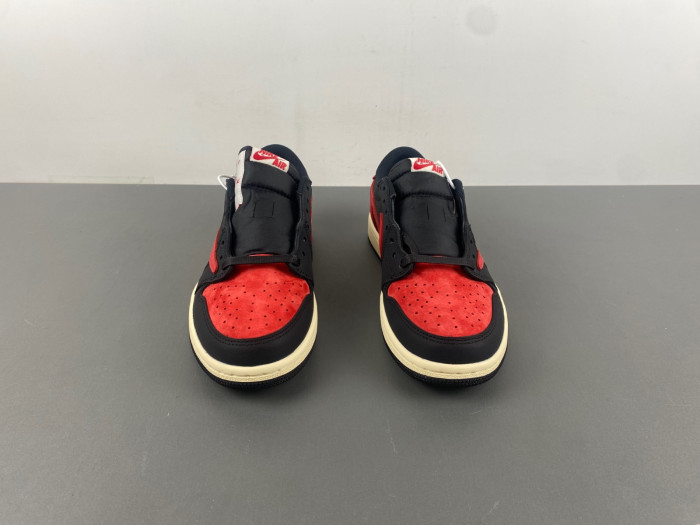 Travis Scott x Air Jordan 1 Low OG Black Red DM7866-061
