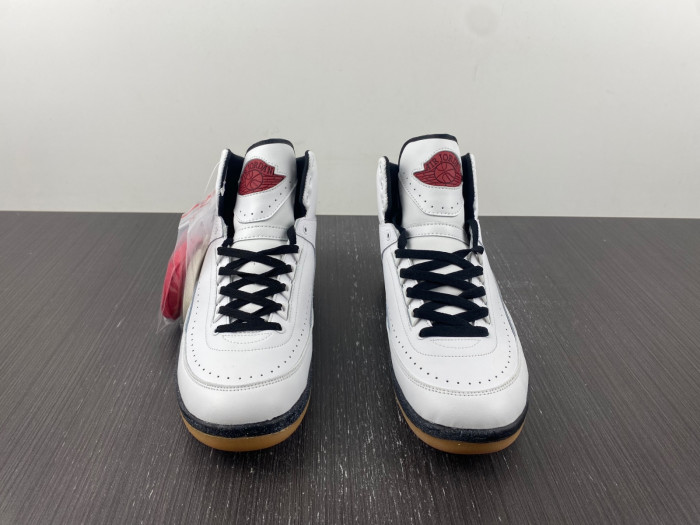 OFW x Air Jordan 2 High SP White Red Black DJ4375-101