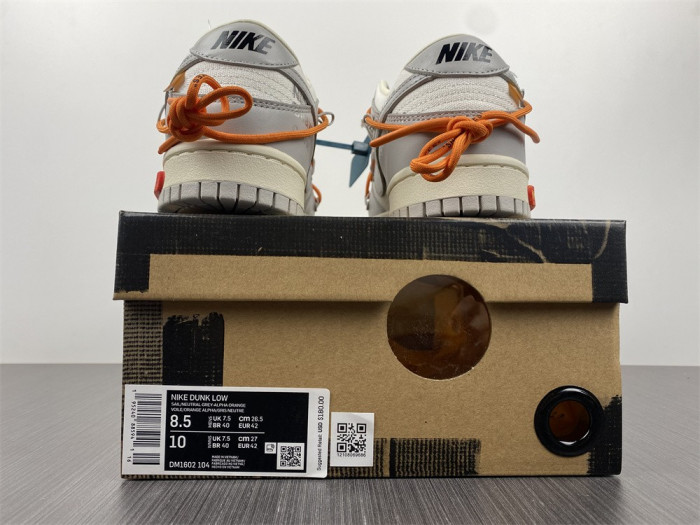 Nike Dunk Low OFW Lot 44 DM1602-104