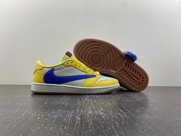 Travis Scott x Air Jordan 1 Low OG Canary DZ4137-700