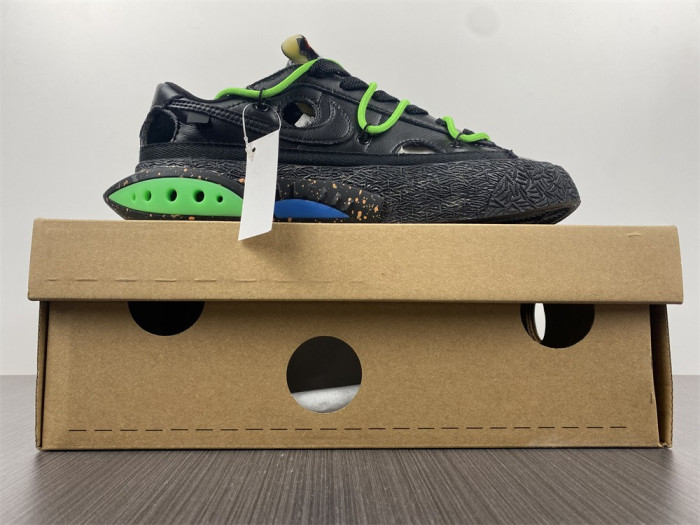 OFW x Nike Blazer Low Black Green DH7863-001