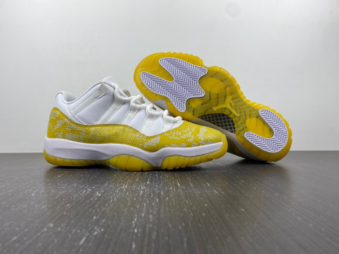 Air Jordan 11 Low WMNS “Yellow Snakeskin” AH7860-107