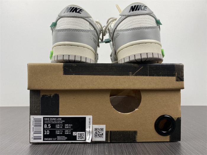 Nike Dunk Low OFW Lot 42 DM1602-117