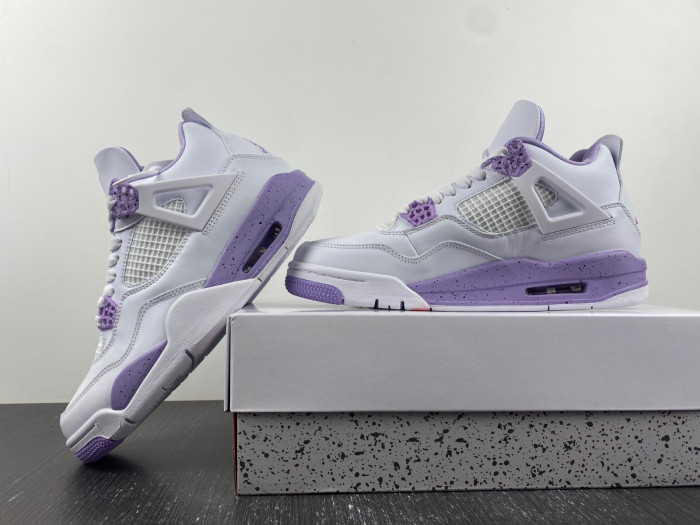 Air Jordan 4 White and Purple CT8527-105
