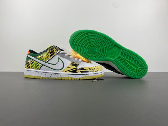 Nike Dunk Low What The Duck Away University Of Oregon Pe Hv1454-100