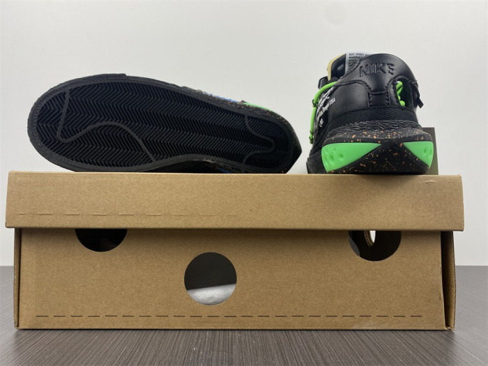 OFW x Nike Blazer Low Black Green DH7863-001