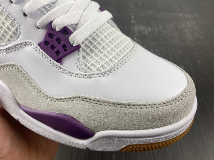 Nike SB x Air Jordan 4 Purple and White DR5415-150