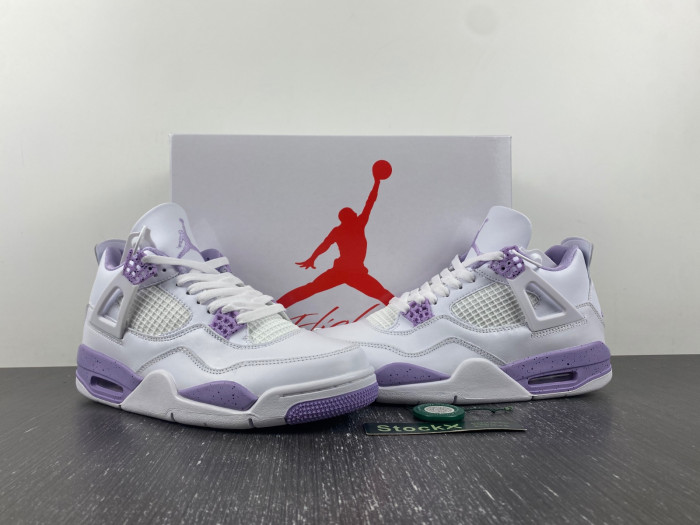 Air Jordan 4 White and Purple CT8527-105
