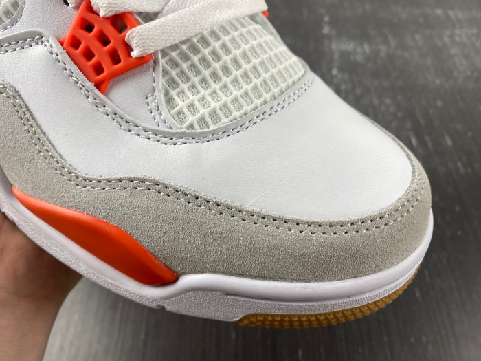 Air Jordan 4 White and Orange CT8527-106