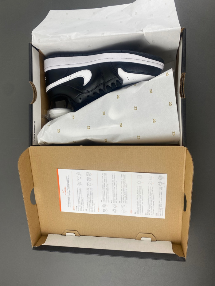 Air Jordan 1 Low Black White Grey 553558-043
