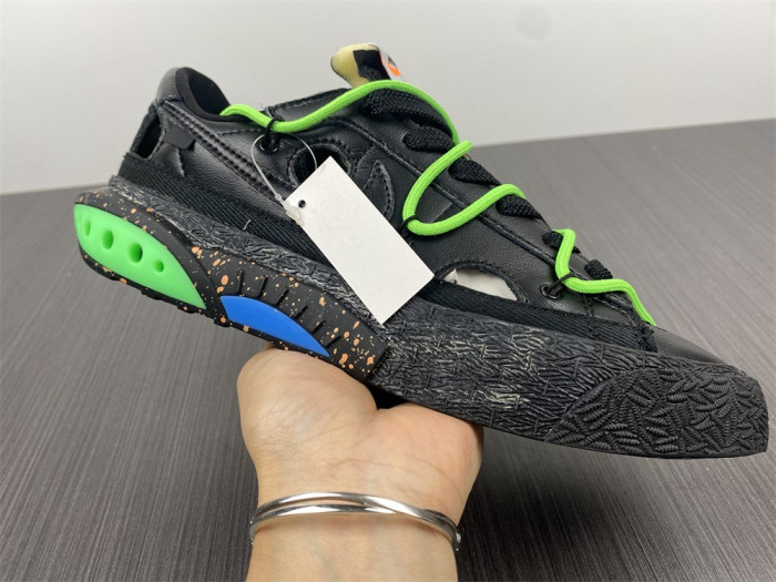 OFW x Nike Blazer Low Black Green DH7863-001