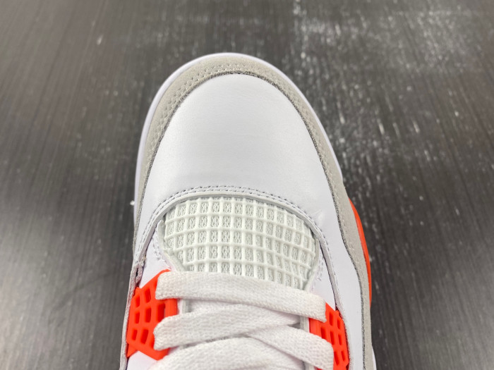 Air Jordan 4 White and Orange CT8527-106