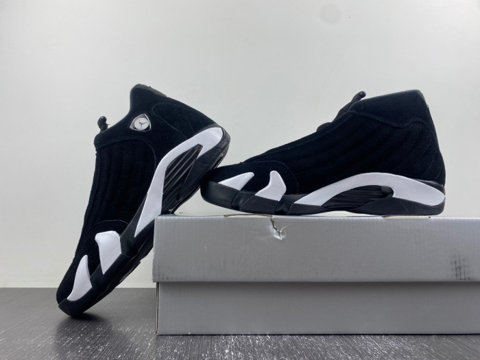 Air Jordan 14 Retro Black White 487471-016