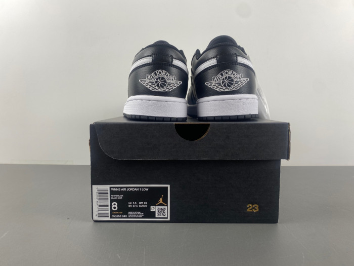 Air Jordan 1 Low Black White Grey 553558-043