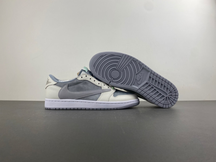 Travis Scott x Air Jordan 1 Low "Medium Olive"HQ2004-400
