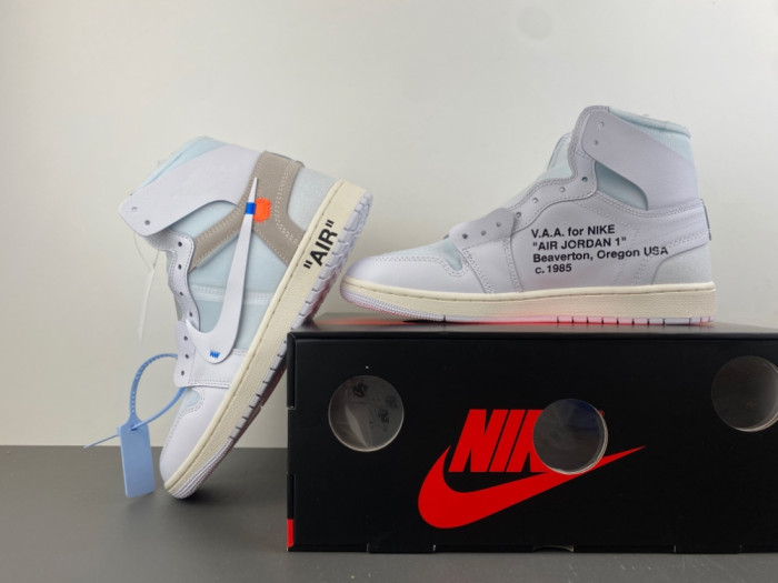 Virgil Abloh Archive x Air Jordan 1 Retro High Off-White Alaska AA3834-100