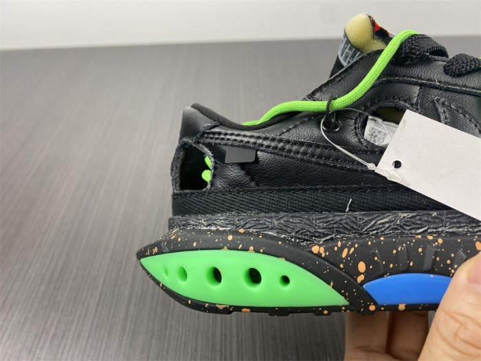 OFW x Nike Blazer Low Black Green DH7863-001