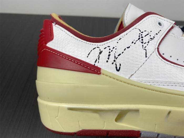 Air Jordan 2 Retro Low SP OFW White Red DJ4375-106
