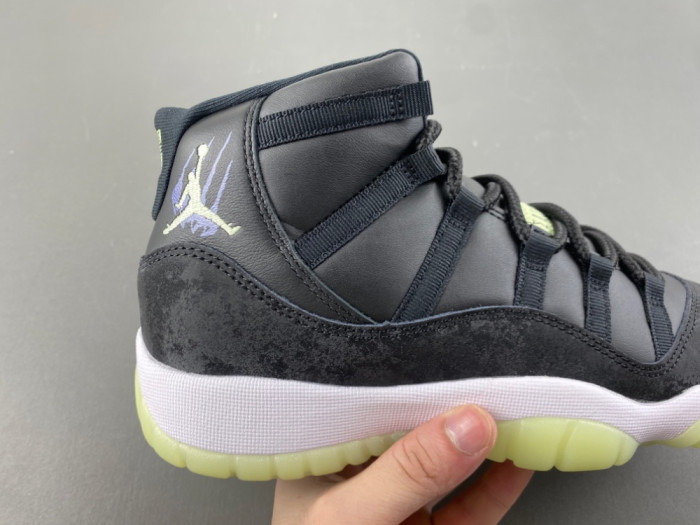 Air Jordan 11 Retro Black Barely Volt - IB1378-001