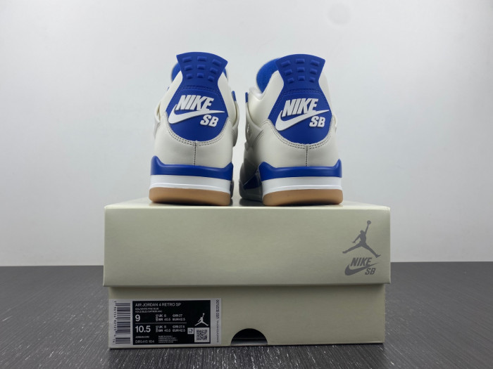 Nike SB x Air Jordan 4 White and Blue DR5415-104