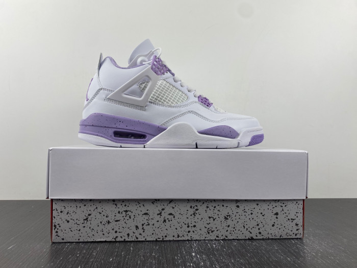 Air Jordan 4 White and Purple CT8527-105