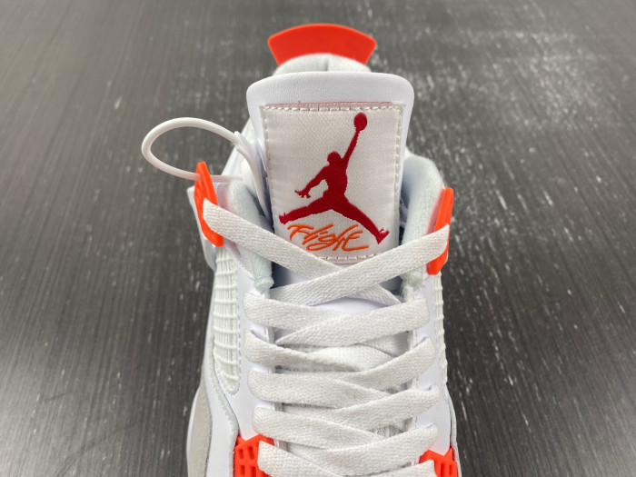 Air Jordan 4 White and Orange CT8527-106