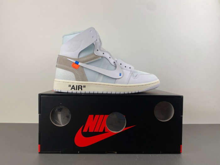 Virgil Abloh Archive x Air Jordan 1 Retro High Off-White Alaska AA3834-100