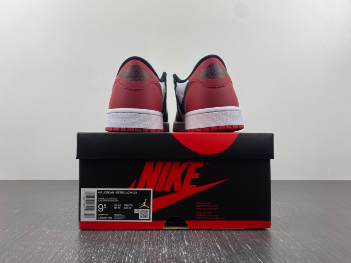 Air Jordan 1 Low OG "Black Toe" CZ0790-106