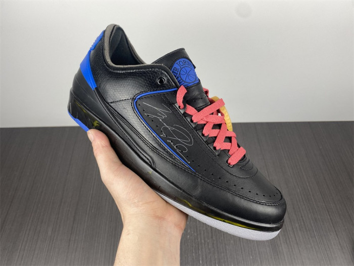 Air Jordan 2 Retro Low SP OFW Black Blue DJ4375-004