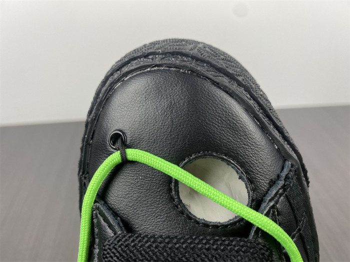 OFW x Nike Blazer Low Black Green DH7863-001