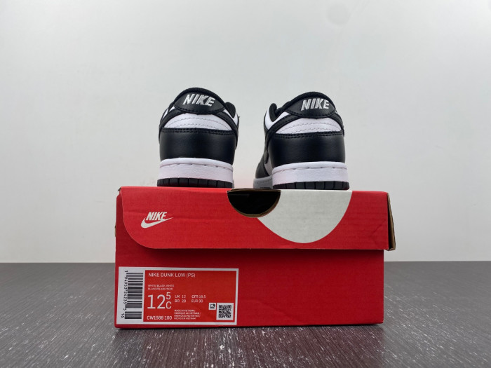 KIDS Nike Dunk Low Retro White Black Panda CW1588-100