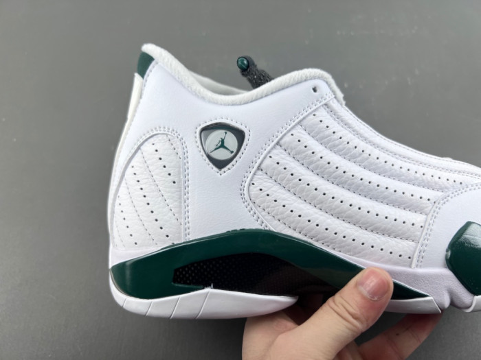 Air Jordan 14 Retro White Forest Green 311832-131
