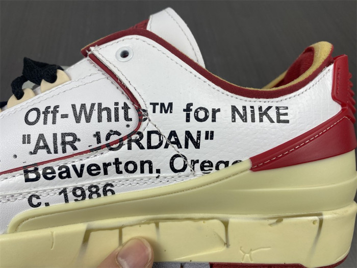 Air Jordan 2 Retro Low SP OFW White Red DJ4375-106