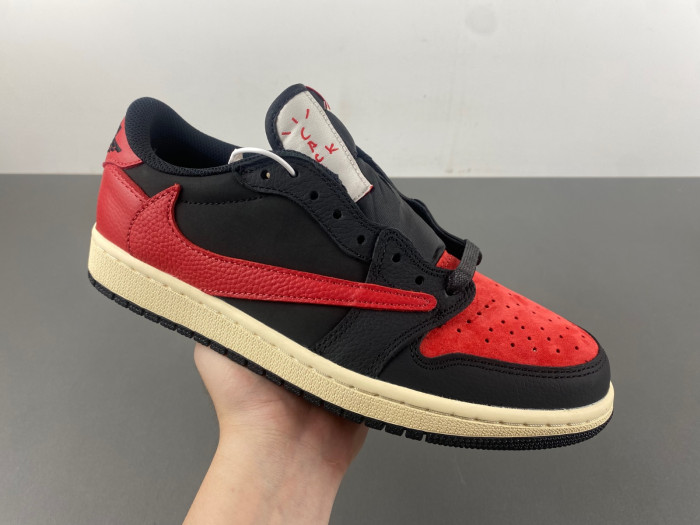 Travis Scott x Air Jordan 1 Low OG Black Red DM7866-061
