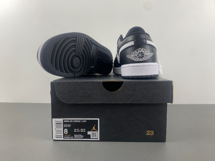 Air Jordan 1 Low Black White Grey 553558-043