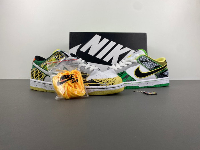 Nike Dunk Low What The Duck Away University Of Oregon Pe Hv1454-100