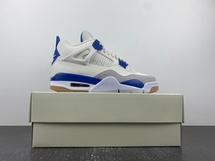 Nike SB x Air Jordan 4 White and Blue DR5415-104