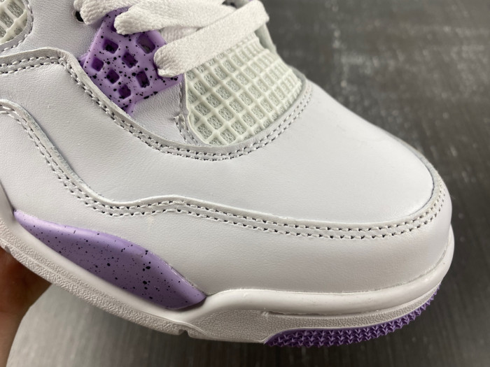 Air Jordan 4 White and Purple CT8527-105