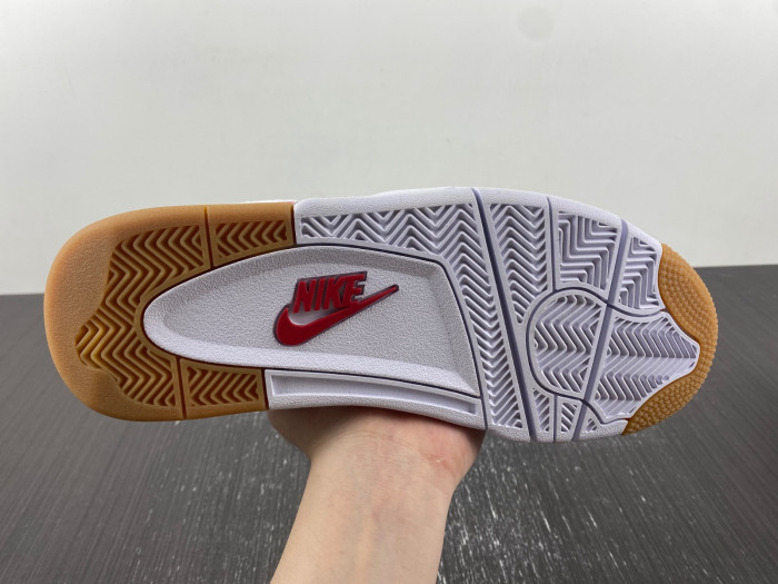 Air Jordan 4 White and Orange CT8527-106