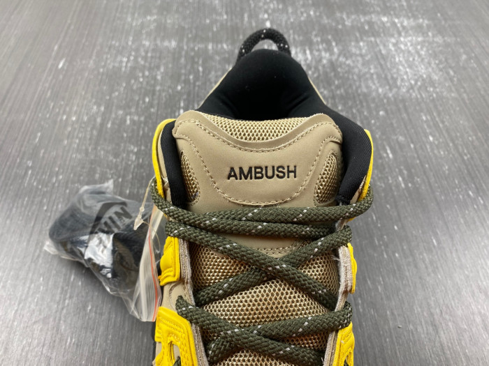 Nike Air More Uptempo Low AMBUSH Vivid Sulfur Limestone FB1299-200