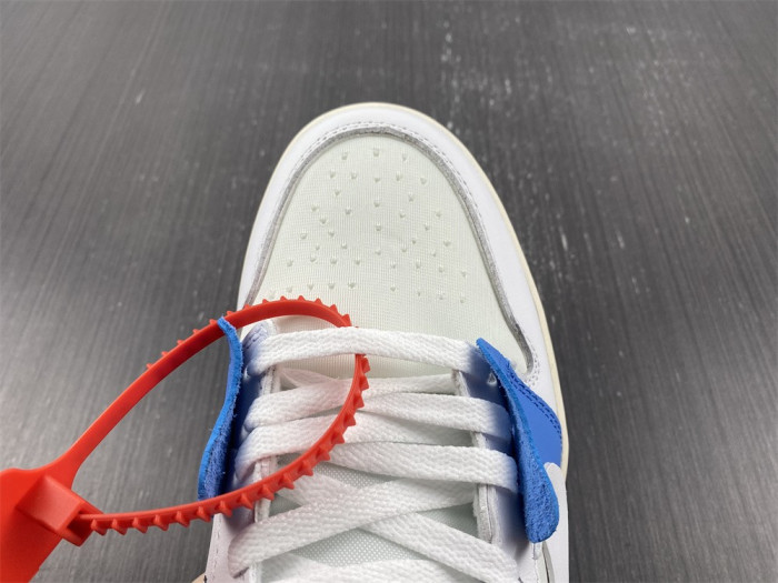 OFW x Air Jordan 1 blue white AQ0818-168