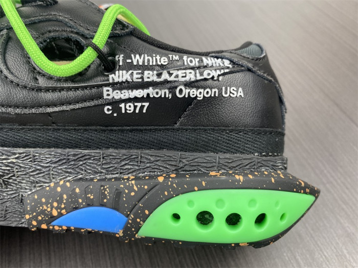 OFW x Nike Blazer Low Black Green DH7863-001