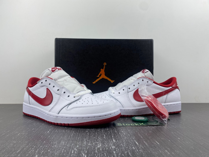 Air Jordan 1 Retro Low White Varsity Red 705329-101