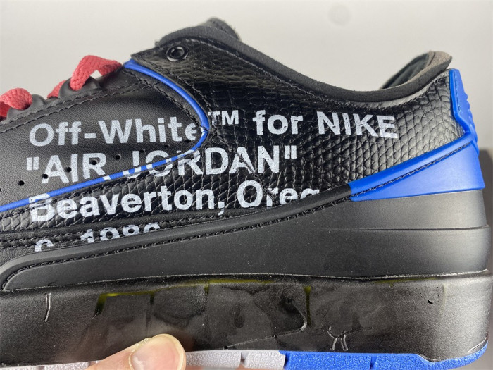 Air Jordan 2 Retro Low SP OFW Black Blue DJ4375-004