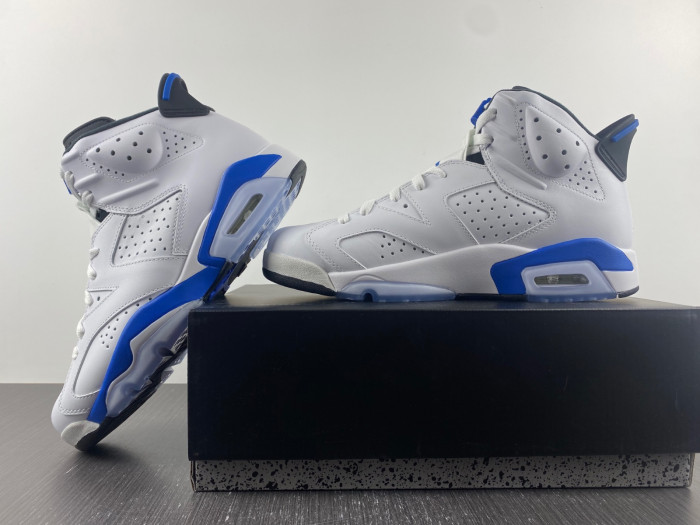 Air Jordan 6 Retro Sport Blue (2014) 384664-107