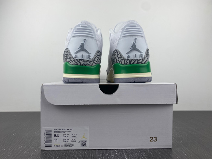 Air Jordan 3 Retro Lucky Green (W) CK9646-136