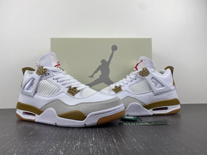 Nike SB x Air Jordan 4 Yellow and White DR5415-120
