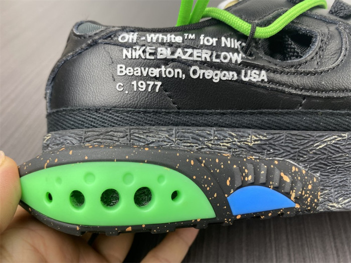 OFW x Nike Blazer Low Black Green DH7863-001